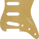 Fender #0992139000 - Pickguard, Stratocaster® S/S/S, 11-Hole Mount, Gold Anodized Aluminum, 1-Ply