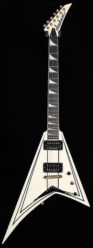 Jackson Pro Series Rhoads RRT-3 Ivory with Black Pinstripes