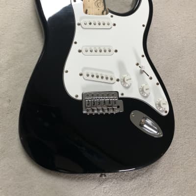 Loaded Squier USA Stratocaster body 1989 - Black | Reverb