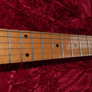 Series 10 Vintage 1985 Black Body Maple Fretboard Neck ZZ Explorer Style Guitar image 9