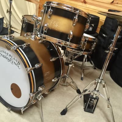 Slingerland Drums Mid 60's Black & Gold Duco image 3