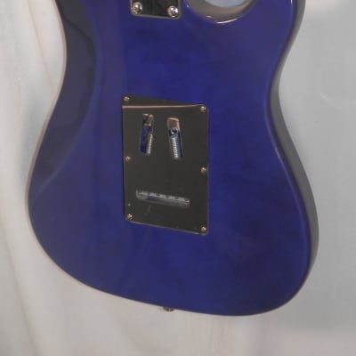 Silvertone SS-1l Cobalt Blue Left-Handed Strat Copy electric guitar lefty new old stock image 8