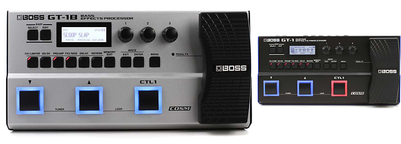 Boss GT-1B Bass Multi-effects Processor Bundle with Boss GT-1