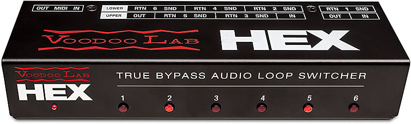 Voodoo Lab HEX True Bypass 6-Loop Audio Switcher image 1