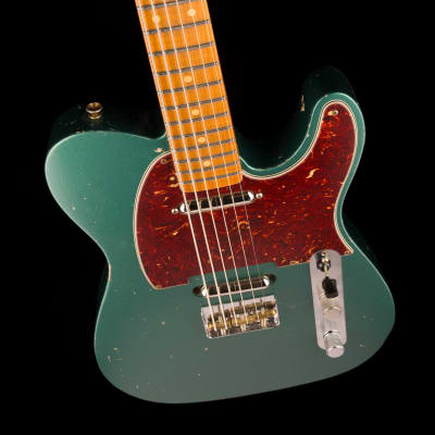Fender Custom Shop Masterbuilt Dennis Galuszka Subsonic Telecaster Journeyman Relic Sherwood Green Metallic image 4