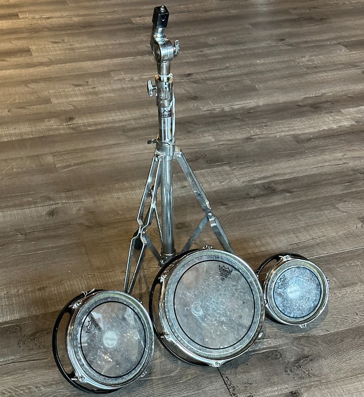 Used Remo Roto Toms w/Stand Reverb