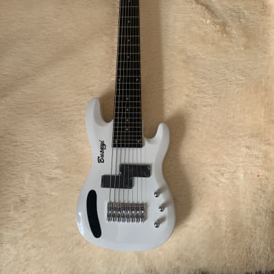 8 String Bass /5 String Fretless Bass Busuyi Double Neck Guitar 2022 (White) image 1