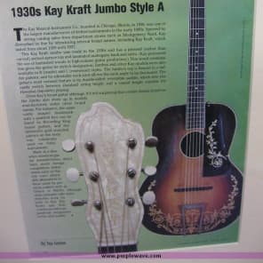 1930s Kay Kraft Jumbo Style A | Reverb