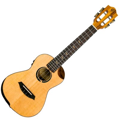 Flight Victoria EQ-A Concert Ukulele New - Spruce image 4