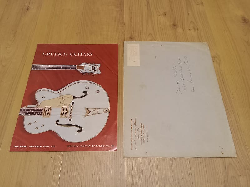 Vintage 1962 Gretsch Guitar Catalog w/ Original Envelope! Reverb