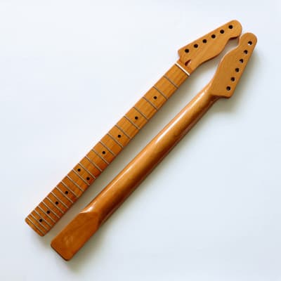 F-style 22-pin TL Canadian Baked Maple Electric Guitar Neck Guitar Handle Natural Brightness image 1