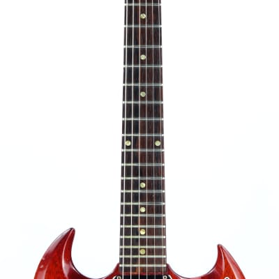 Early 1965 Gibson SG Jr. Junior WIDE NUT Cherry Red | No breaks, No refins Les Paul 1964 spec, Wraparound Tailpiece image 10
