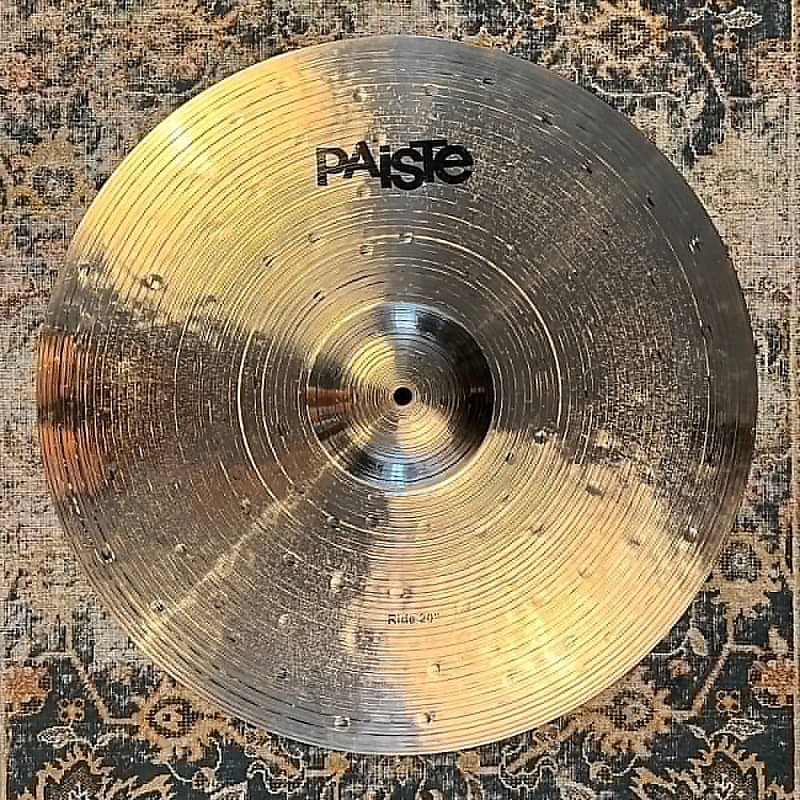 Unique Paiste DARK ENERGY PROTOTYPE Dark Ride Dark Crash 20” Reverb