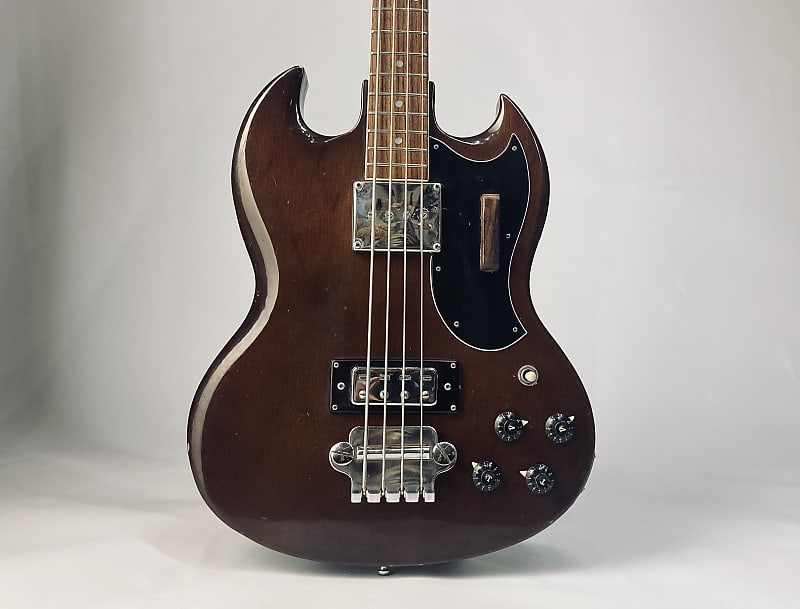Vintage Japan Columbus SG bass EB 1974 Walnut short scale