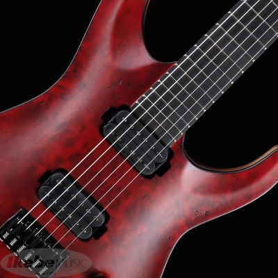 ESP E-HR6-FX/BM See Thru Redメンテナンス＆弦交換済 Edwards E-HR6-FX/BM (See Thru Red) -Made in Japan- | Reverb