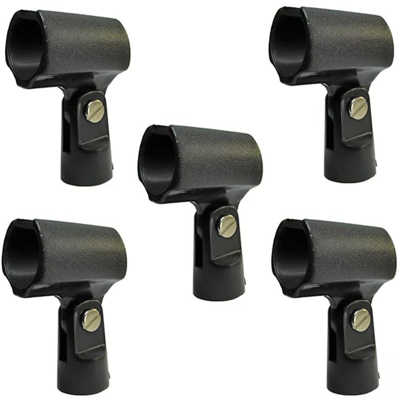 5 Pack Small Condenser Plastic Mic Microphone Stand Clips | Reverb