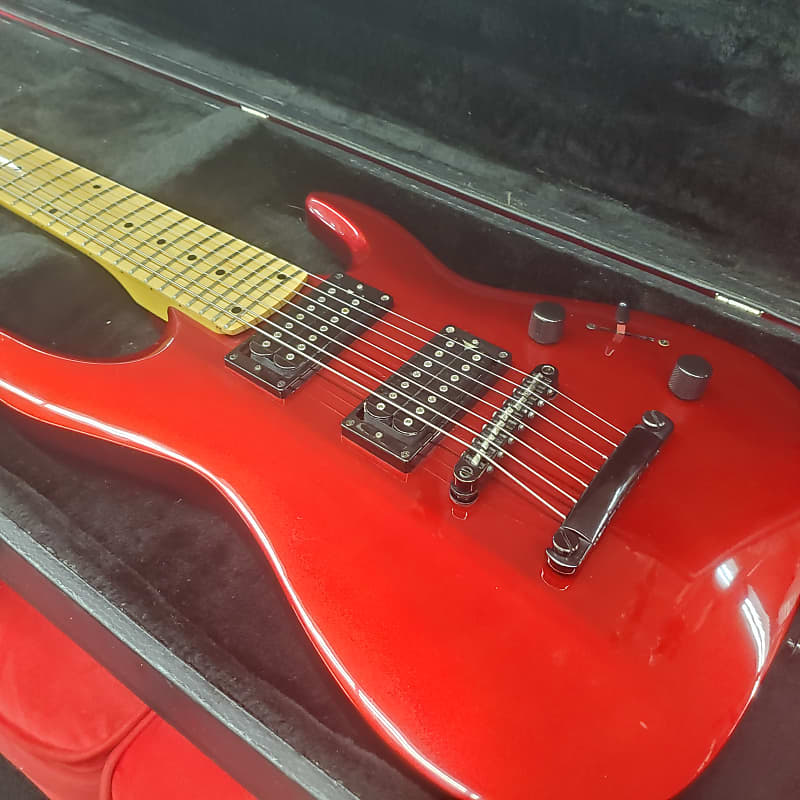Kramer 7 String Candy Apply Red with case raremade in Korea Kramer 7 String Candy Apply Red with case raremade in Korea