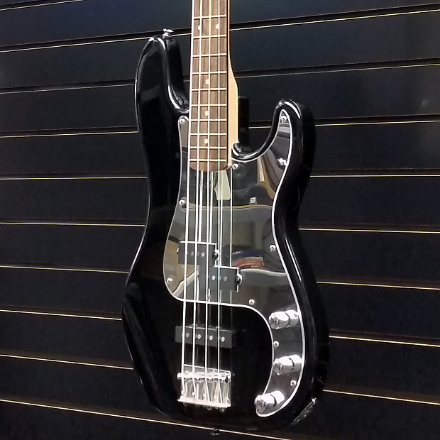 Squier　STANDARD　PJベース　Chromeピックガード　Black Squier Standard P Bass Special Edition Black Mirror Rosewood