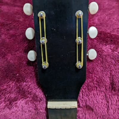 Harmony/Silvertone Stratotone Project - Stamped S-61 - Black image 10