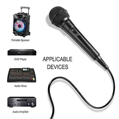 2pcs Mini Microphone, Karaoke Asmr Black&Rose Gold
