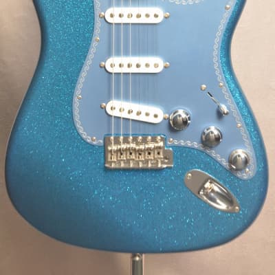 Fender Custom Shop Yamano 120th Anniversary Model Stratocaster Blue Sparkle Finish image 1