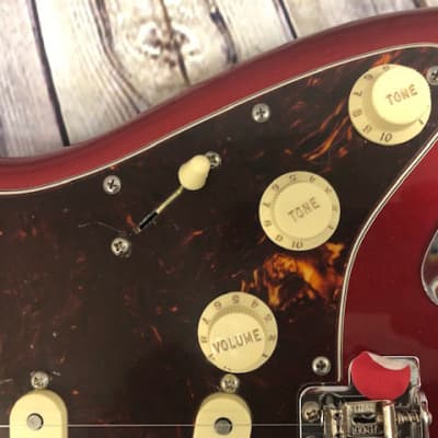 Custom made Stratocaster Style Guitar with a Candy Apple Red Finish image 10