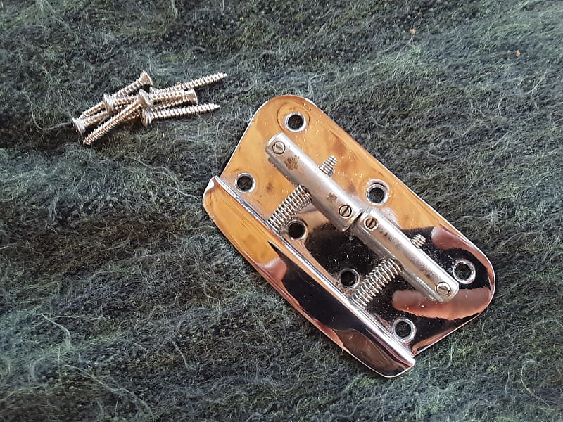 1970s vintage Fender Musicmaster bass bridge Reverb