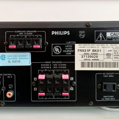 Philips FR931 AV Surround Receiver image 9