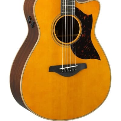 Pre Owned Yamaha AC3R ARE Concert Cutaway Acoustic-Electric - Vintage Natural image 1