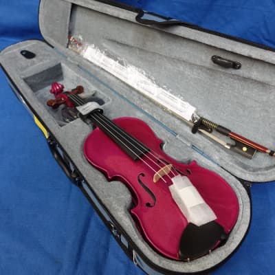 Harlequin Violin Outfit Raspberry 1/4 - Pink image 7