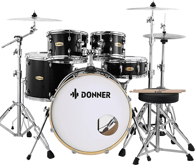 (Accept Offer) Donner Drum Set Adult with Practice Mute Reverb
