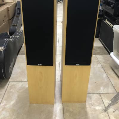 Pair of B&W CM4 Bowers and Wilkins Floor Standing Loud Speakers - Maple Finish image 1