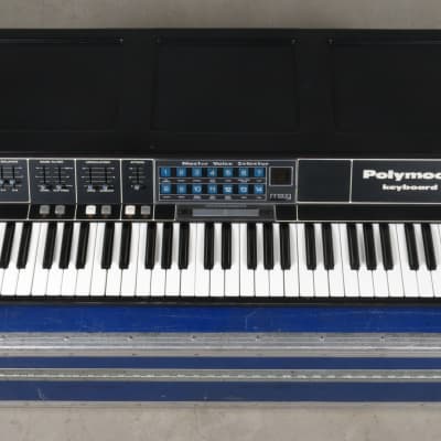 Moog Polymoog Keyboard model 280a + Polypedal Controller + stand + case + manual (serviced) image 15