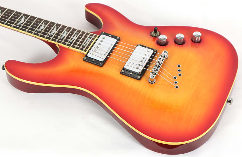 Schecter Diamond Series C1 Plus Flame Top Cherryburst