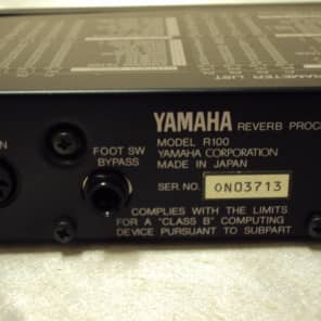 Yamaha R100 Digital Reverb Late 1980's image 10