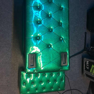 Plush P1000S Head and 412 Cabinet 60's/70's Green Sparkle image 7