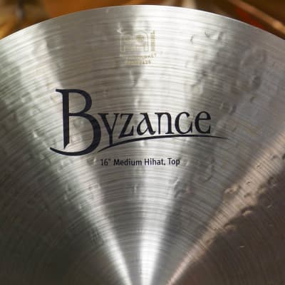 Meinl 16" Byzance Traditional Medium Hi Hat Cymbal Set image 3