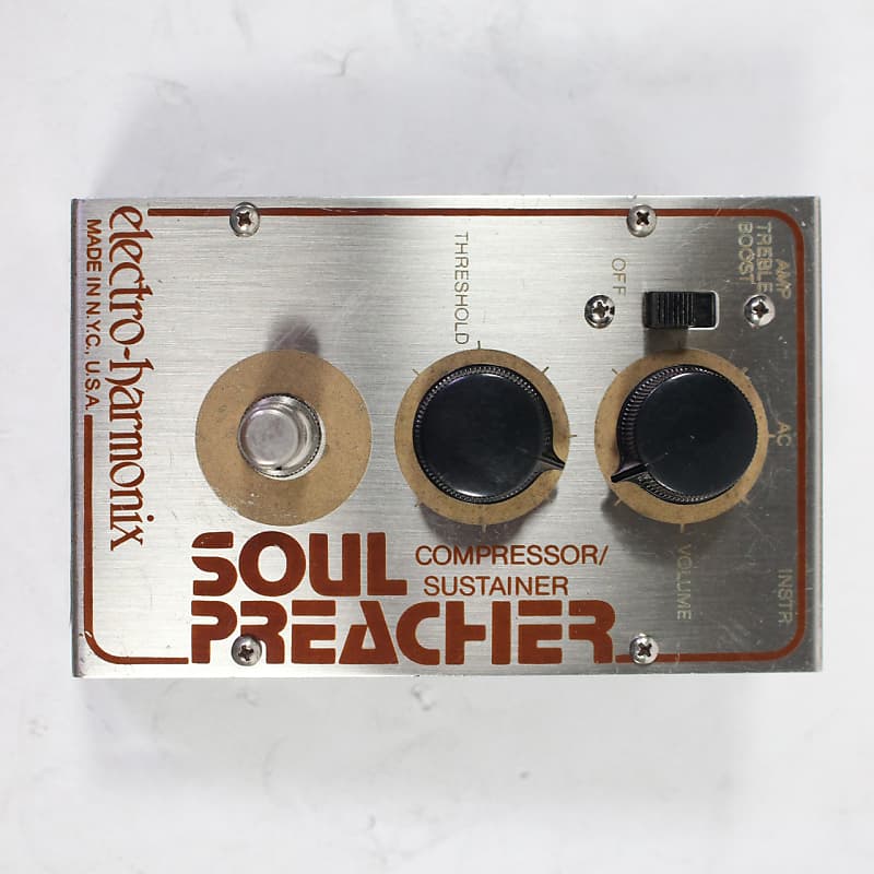 EHX Soul Preacher・コンプ　エフェクター Amazon.com: Electro-Harmonix Soul Preacher Compressor