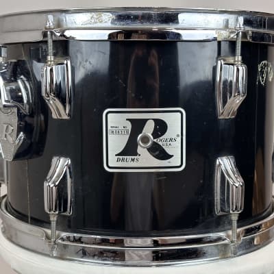 Rogers 24/12/13/14/15/16" 70's "Big R" Drum Set w/ 5x14" Dynasonic & Hardware - Black image 15