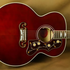 Gibson SJ-200 Custom Wine Red Acoustic Guitar J-200 | Reverb