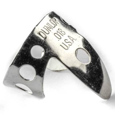 Dunlop 33P018 Nickel Silver .018mm Finger/Thumbpicks (5-Pack) image 2