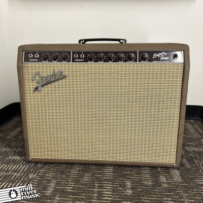 Fender Super-Amp 6G4-A Brown Panel 2x10 40 Watt Combo Amplifier Pre-CBS c.1962 image 1