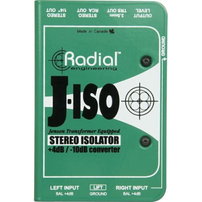 Radial J-Iso Stereo +4dB to -10dB converter image 4