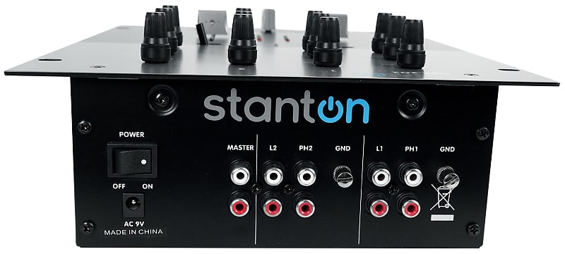 Stanton SMX.202 DJ Mixer 2 Channel 2 Band EQ, All Metal High Quality