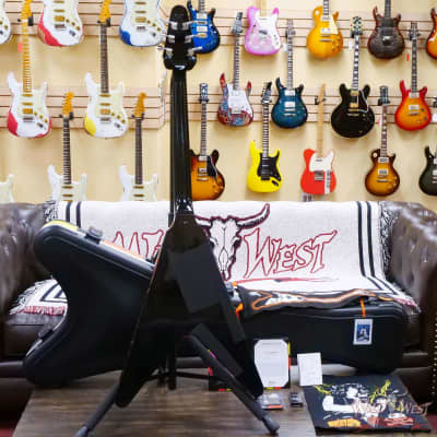 Gibson Custom Shop Artist Collection Kirk Hammett 1979 Flying V Murphy Lab Aged Ebony image 10