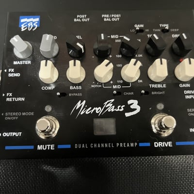 EBS MicroBass 3 Bass Preamp | Reverb