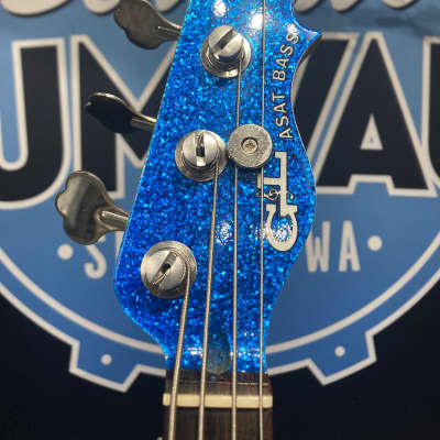 Tom Hamilton's Aerosmith, Custom G&L ASAT Blue Glitter Bass, 2010s  PLUS Personalized NHL Hockey Jersey. AUTHENTICATED! (TH2 #4) image 17
