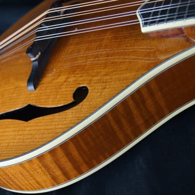 Brand New Bourgeois A Style Mandolin Model M5A Adi Top / Flamed Bosnian Maple ALL TORRIFIED image 5