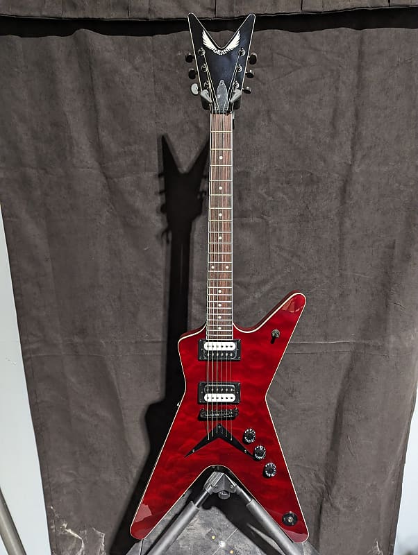 Dean ML X Quilted Maple Scary Cherry Electric Guitar | Reverb