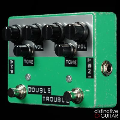 Shin's Music Double Trouble  Green Relic Two-Channel TS Style Overdrive image 3